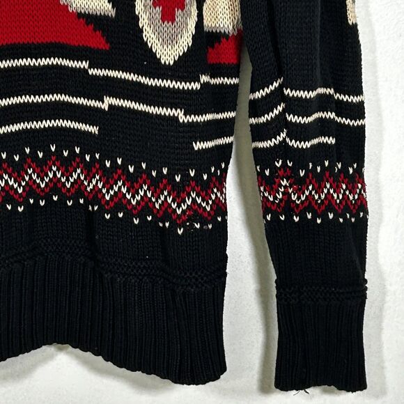 Chaps Ralph Lauren Sweater Size Medium Southwestern Aztec Western Turtleneck - Picture 6 of 10